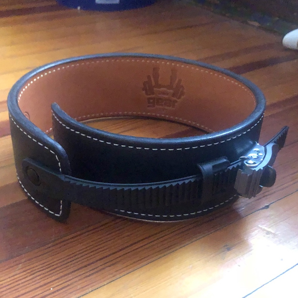 DB gear leather weight belt xxs